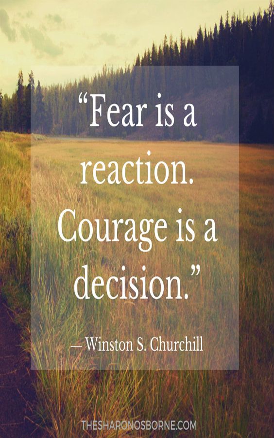 Fear is a reaction.